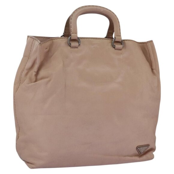 PRADA Hand Bag Leather Pink Auth 99198 - Picture 1 of 15